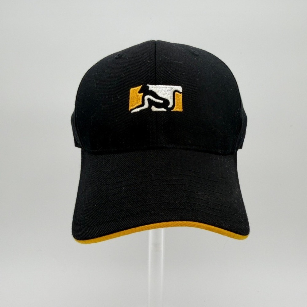 Drunknmunky Flexfit Fitted Hat Black Yellow XL Monkey Logo Y2K Streetwear